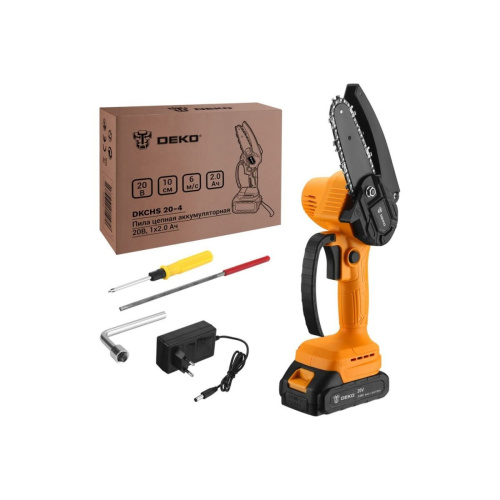 Пила цепная аккумуляторная DEKO DKCHS 20-4 063-4480 с АКБ и ЗУ