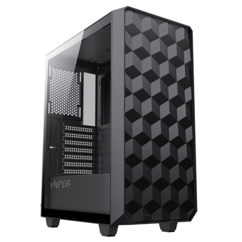 Корпус Hiper BH34-1 черный без БП ATX 3x120mm 2x140mm 1xUSB3.0 1xUSB3.1 audio bott PSU