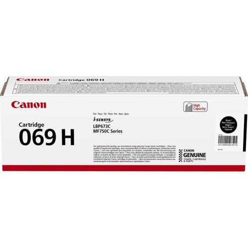 Картридж лазерный Canon 069HBK 5098C002/004 черный (7600стр) для Canon MF752Cdw/MF754Cdw, LBP673Cdw