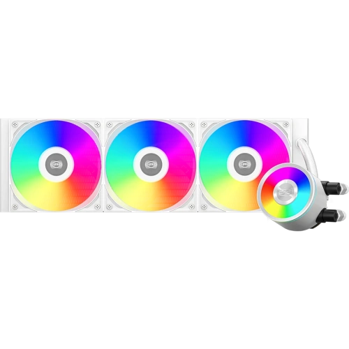 СВО PcCooler DA360 Pro ARGB WH (300W, 360mm, White, Fans 3x120mm, 75.8CFM, 33.7dBA, 2200RPM/ Pump height 57mm)