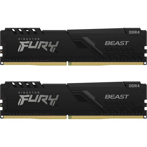 ОЗУ Kingston Fury Beast Black KF432C16BB1K2/32WP 32GB 3200MT/s DDR4 CL16 DIMM (Kit of 2) 1Gx8