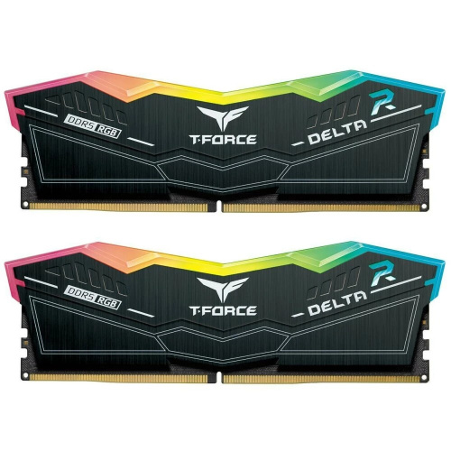 ОЗУ TEAMGROUP T-Force Delta RGB 64GB (FF3D564G6000HC38ADC01) (2x32GB) DDR5 6000MHz CL38 (38-38-38-78) 1.3V / Black