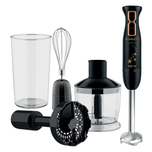 Блендер погружной Scarlett SC-HB42M45 черный/золотистый