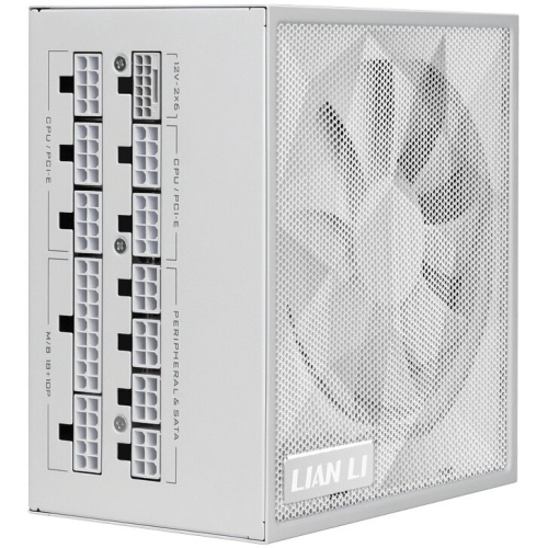 Блок питания Lian Li SX1200P (G9P.SX1200P.W000.RU) / White / ATX 3.1, 1200W, 80 Plus Platinum, PCIe 5.1, APFC, 120mm FDB Fan, Fully Modular