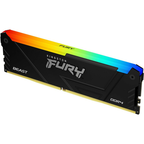 ОЗУ Kingston Fury Beast Black RGB XMP KF436C18BB2A/32 32GB DDR4 3600MHz DIMM CL18, 1.35V 288-pin Non-ECC