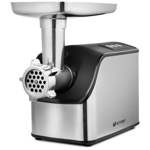 Мясорубка Kitfort КТ-2104 серебристый/черный