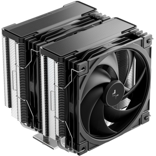 Кулер DEEPCOOL AG620 G2 LGA1954/1851/1700/AM5/AM4 (TDP 270W, PWM, Dual Black Fan 120mm, 6 тепл. трубок, черный) Ret