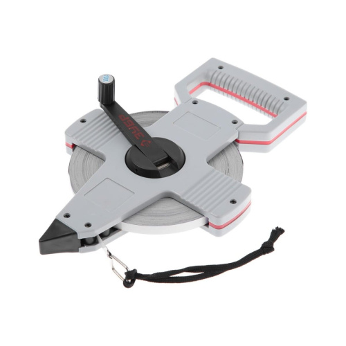 Лента мерная геодезийная Зубр 34181-100 стальное полотно с защитным покрытием/100мх10мм