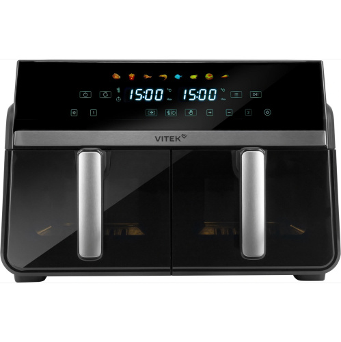 Аэрогриль Vitek VT-AF1001 черный/серебристый