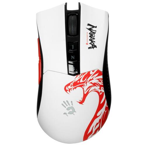 Мышь беспроводная A4Tech Bloody R90 Plus Naraka  белый