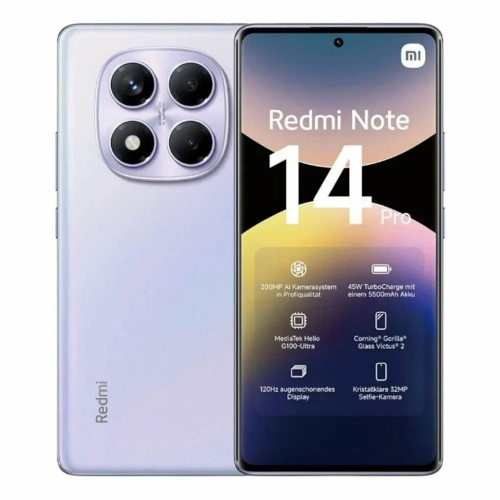 Смартфон Xiaomi Redmi Note 14 Pro 12/512 Гб Lte Перламутровый Фиолетовый