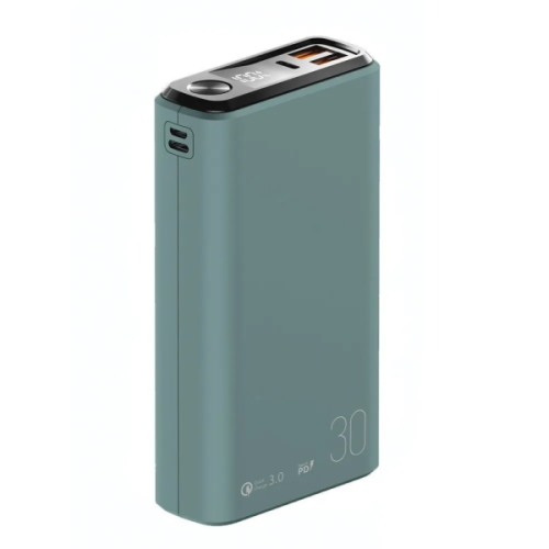 Внешний аккумулятор OLMIO QS-30 темно-зеленый