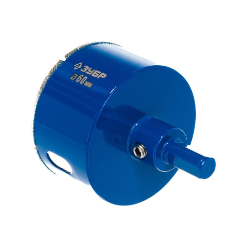 Коронка Зубр 29850-60 по каф/стекл Д-60мм (1пред.) для шуруповертов/дрелей