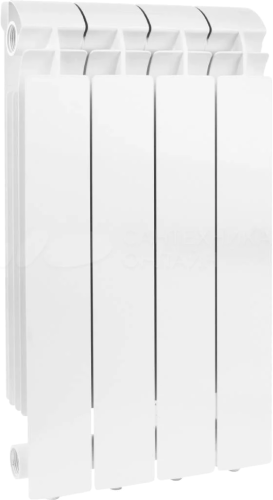 Радиатор алюминиевый Global VOX-R 500 x4 белый боковое подключение