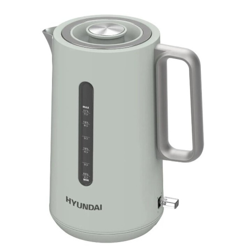 Электрочайник Hyundai HYK-S9999 светло-зеленый/серебристый