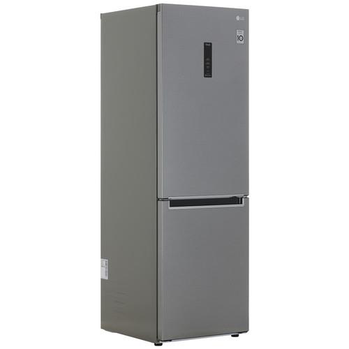Холодильник с морозильником LG GC-B459MLWM серый