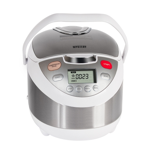 Мультиварка Mystery MCM-1010 серебристый/белый