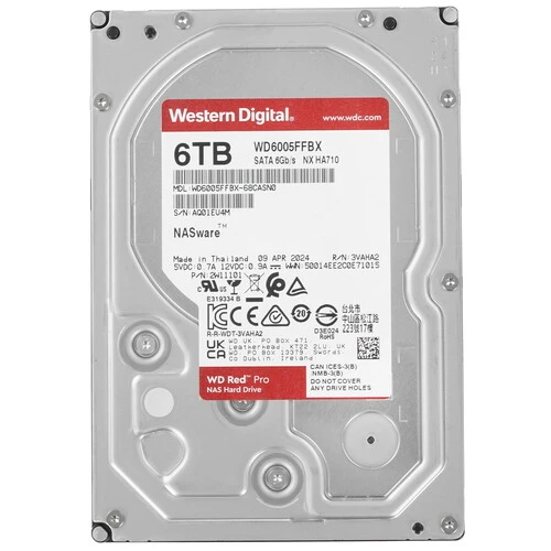 HDD WD Red Pro WD6005FFBX 7200 SATA3 6Tb 256Mb