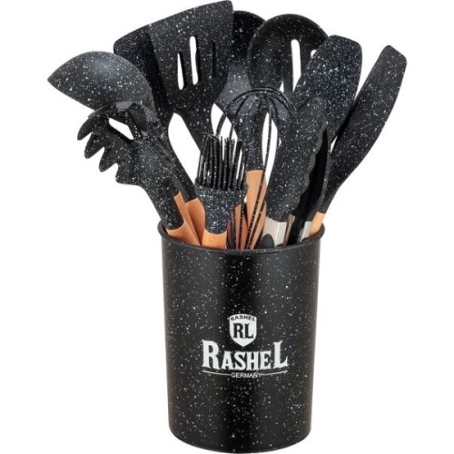Набор кухонный Rashel R-16012 Черный мрамор