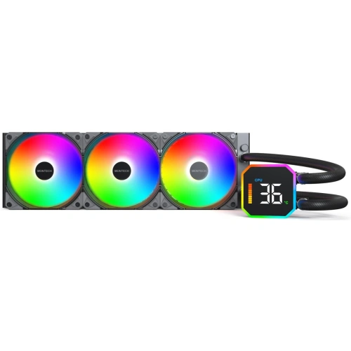 СВО Montech HyperFlow Digital 360 Black / 3x120mm ARGB fans