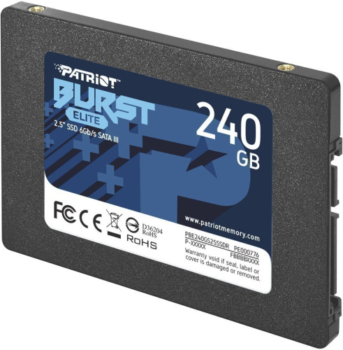 SSD Patriot SATA III 240Gb PBE240GS25SSDR Burst Elite 2.5"