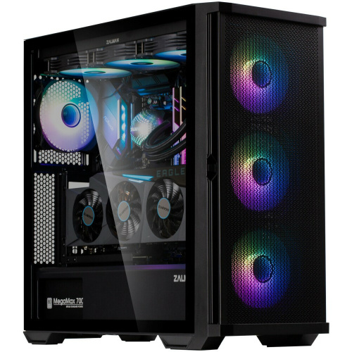 Корпус Zalman Z10 DUO MidiTower (ATX, black, window, 2xUSB3.0, 1xUSB 3.1 Type-C, 3x140mm ARGB, 1x120mm ARGB)