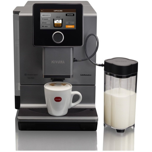 Кофемашина NIVONA CafeRomatica NICR 970 титановый/черный