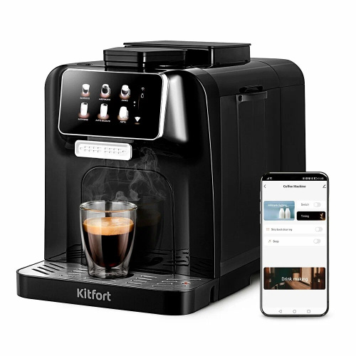 Кофемашина Kitfort КТ-7460 черный