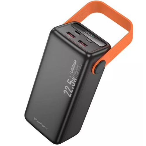 Аккумулятор внешний резервный BOROFONE BJ66B Magnifico 22.5W+PD20W fully compatible power bank 60000mAh черный