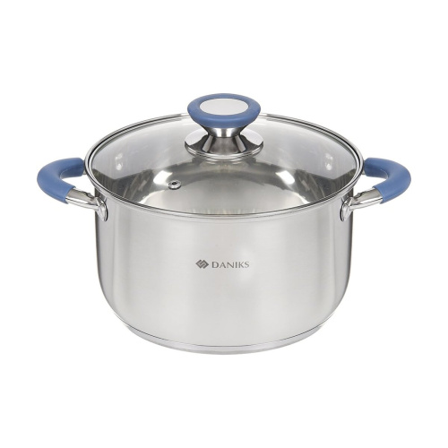 Кастрюля с крышкой Daniks SD-A93-20 Сиена 3.9л
