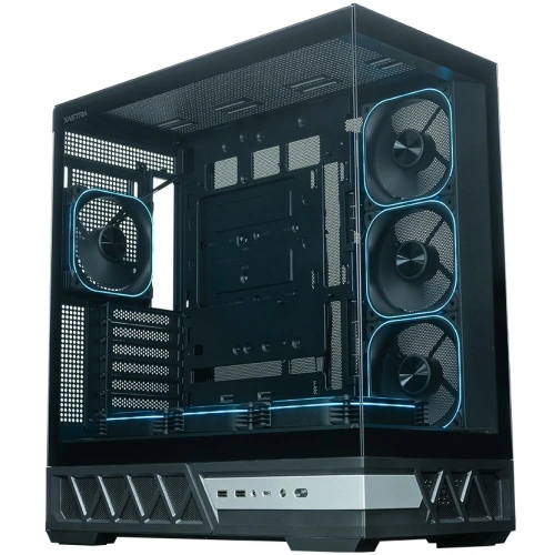 Корпус XASTRA Q700 7ARGB-FG-C10-UC Black (Q700-7FG12A-C10-UC) ATX/Aquarium/Screewless/7x120mm ARGB PWM FG fans/Argb+PWM HUB 10port/Type C