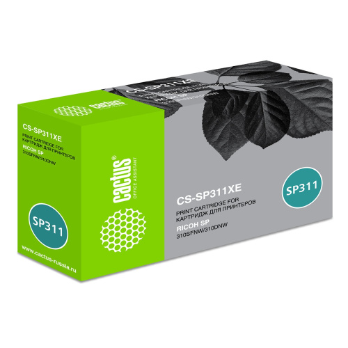 Тонер Картридж Cactus CS-SP311XE черный (6400стр.) для Ricoh SP 311DN/311DNw/325DNw