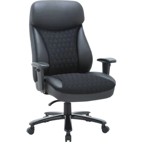 Кресло руководителя CHAIRMAN CH 414 (7145955) ткань/экокожа, черное
