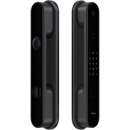 Умный замок Aqara D100 Zigbee (ZNMS20LM) врезной разбл.отпеч.паль. 2480mAh черный