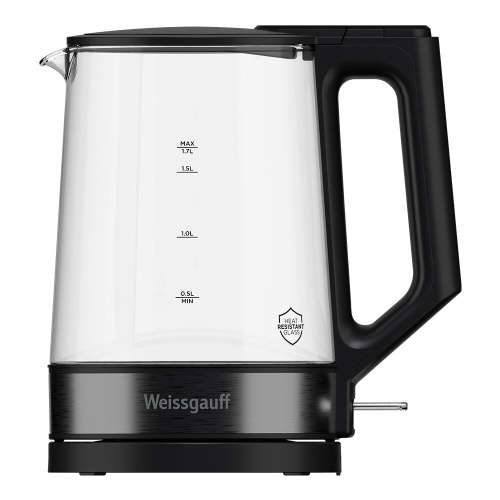 Электрочайник Weissgauff WK 1700 EcoGlass Nero