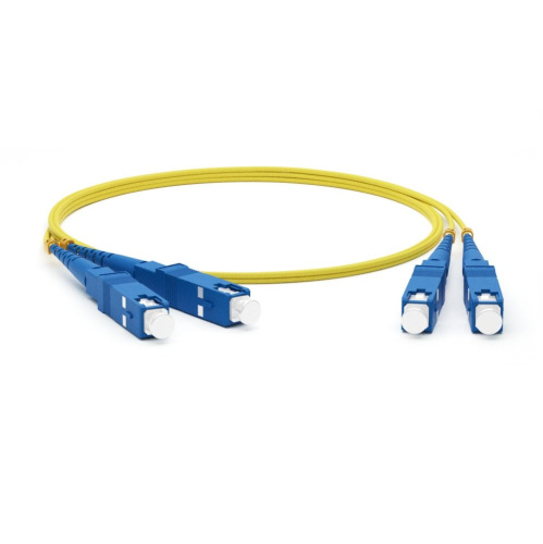 Патч-корд Hyperline FC-D2-9-SC/­UR-SC/­UR-H-3M-LSZH-YL SM 9/­125 (OS2), SC/­UPC-SC/­UPC, 2.0 мм, duplex, LSZH, 3 м