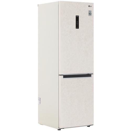Холодильник с морозильником LG GC-B459MEWM бежевый