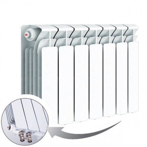 Биметаллический радиатор отопления  Rifar Base Ventil L 350 X7