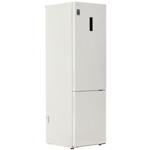 Холодильник с морозильником LG GC-B509AEPW бежевый