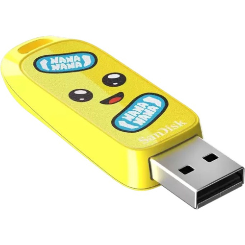 USB-флешка SanDisk Fortnite, Peely Edition 64Gb (SDCZIF-064G-G46), USB3.2, жёлтая