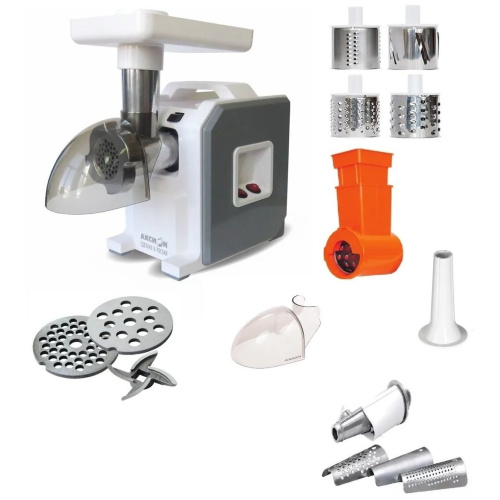 Мясорубка АКСИОН М 43.02 Белый/Серый