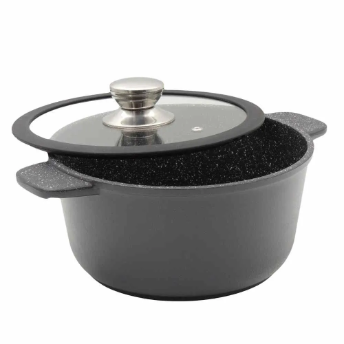 Кастрюля универсальная VICTORIA АЛА DBL08 3,0G Black 3,0л