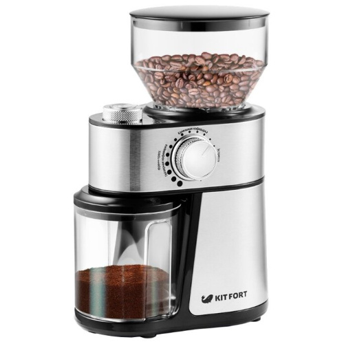 Кофемолка Kitfort КТ-717 нерж/черный