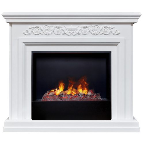 Электрокамин RealFlame Leticia 26 WT белый с очагом 3D Cassette 630