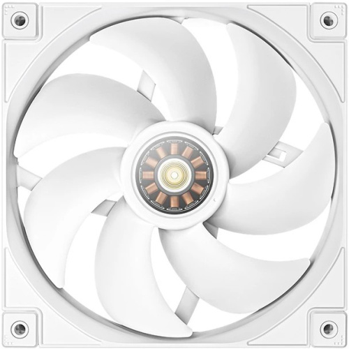 Вентилятор DEEPCOOL FT14 WH 140x140x25мм (PWM, White LED, белый, 500-1650об/мин) Color BOX