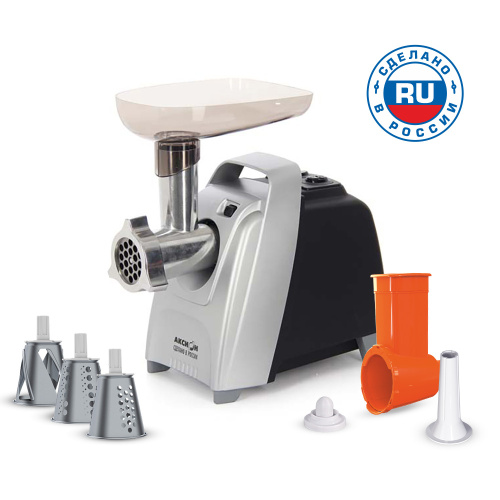 Мясорубка Аксион М 61.03 Черно-серебристая