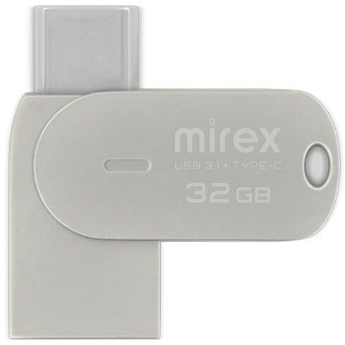 USB-флешка Mirex Bolero (13600-IT3BLR32) 32GB, OTG, USB 3.1/Type-C, Металл