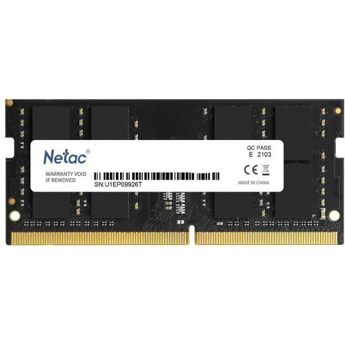 ОЗУ Netac Basic NTBSD4N26SP-16 DDR4 16Gb 2666MHz PC4-21300 CL19 SO-DIMM 260-pin 1.2В single rank