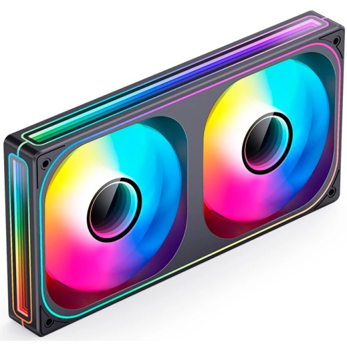 Вентилятор JONSBO ZB-240B (2 in 1) 120х120х28мм (PWM, ARGB LED, 700-2400об/мин, черный) Retail