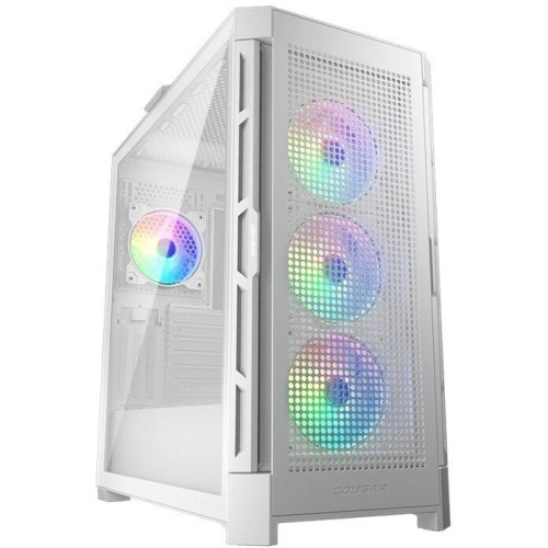 Корпус Cougar Airface Pro RGB White 4x120MM ARGB Fan, ARGB Fan HUB, без БП, Белый, E-ATX